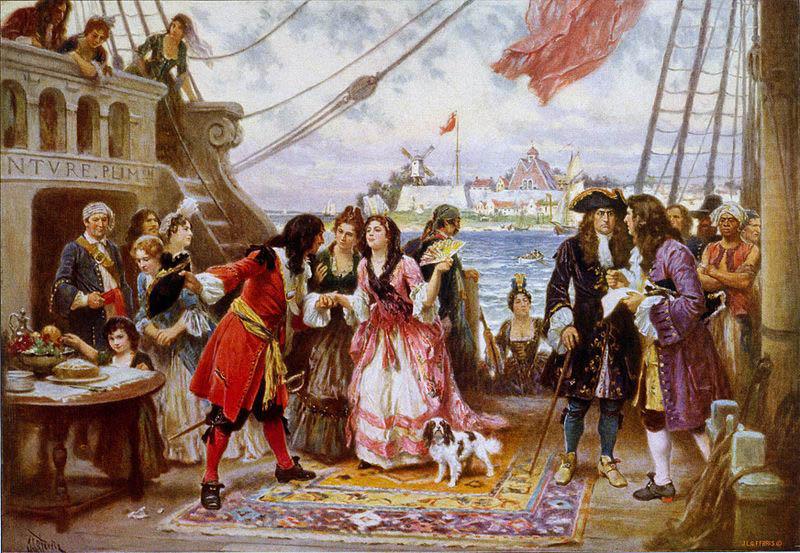 Jean Leon Gerome Ferris Captain Kidd in New York Harbor china oil painting image